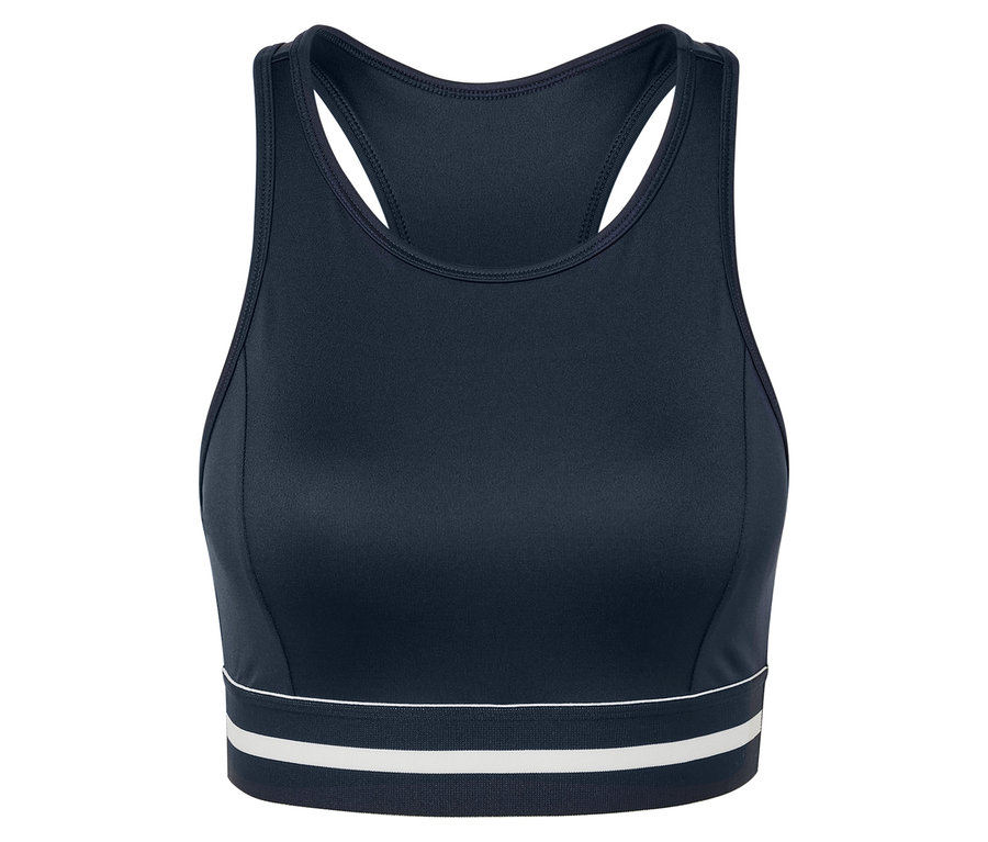Bustier de sport bleu « Crop Top ».