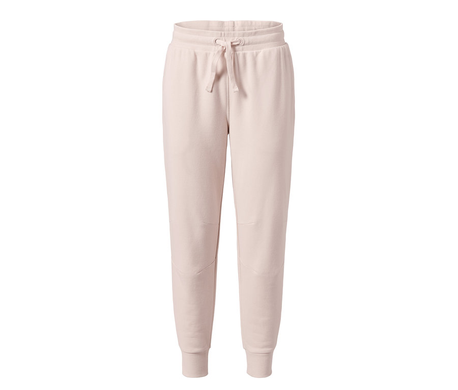 Pantalon en sweat beige clair.