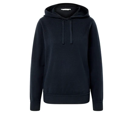 Sweat à capuche bleu marine avec cordon de serrage.