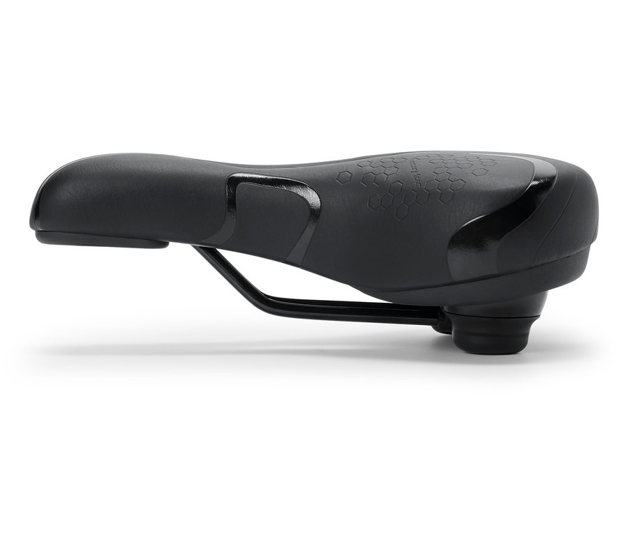 Selle de vélo noire.