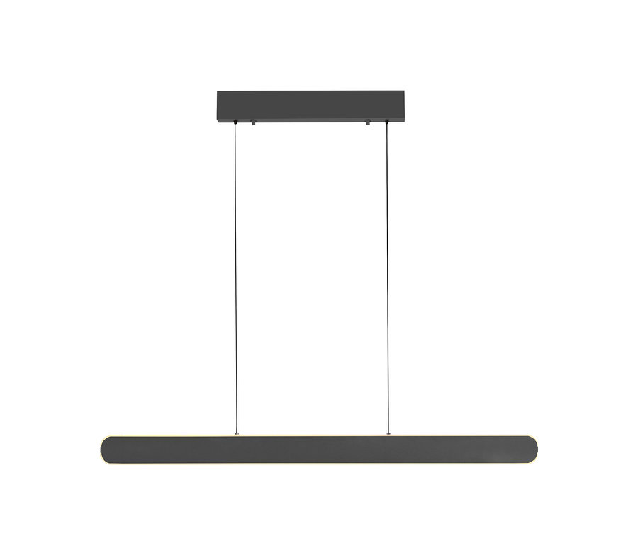Lampe suspendue LED noire Paul Neuhaus «Adriana Round».
