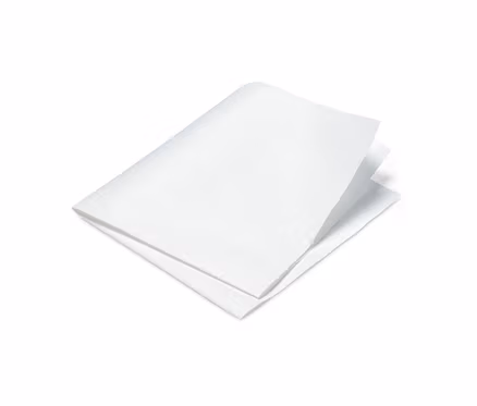Chiffon blanc plié.