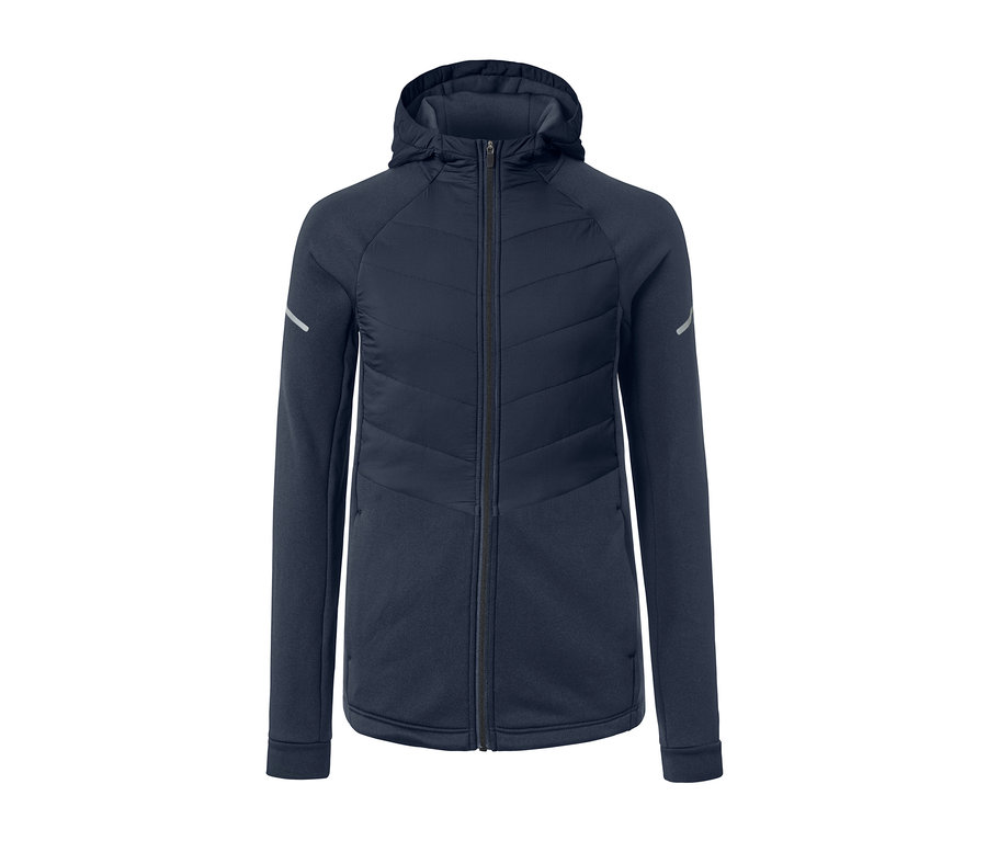 Veste thermique bleue.