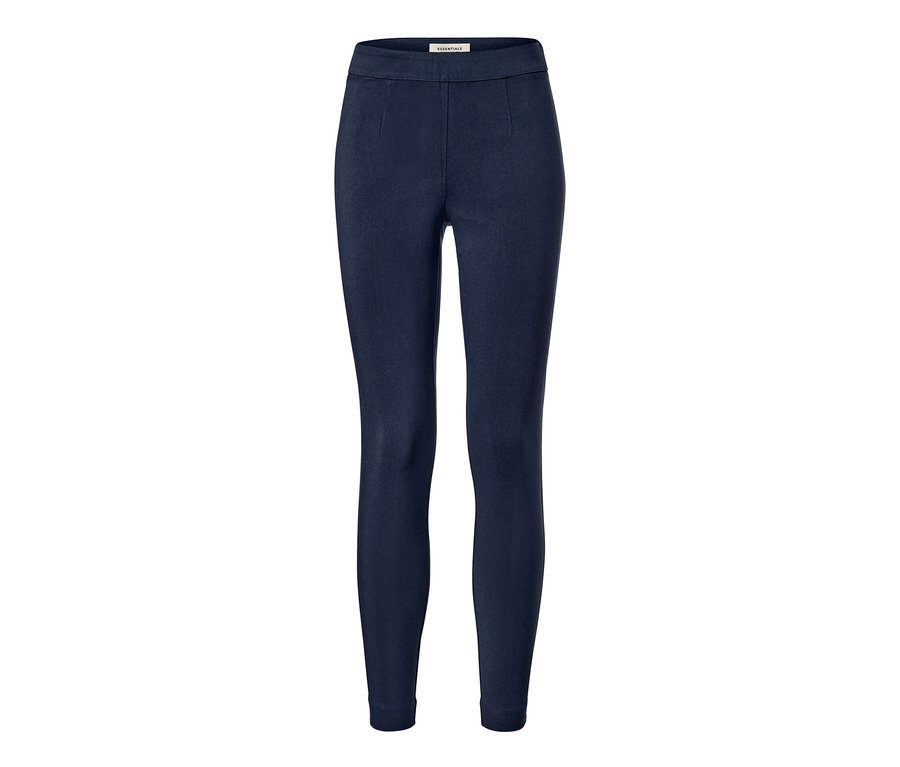 Pantalon stretch bleu foncé.