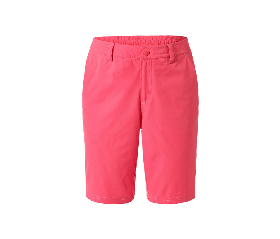 Short fonctionnel en softshell rose.