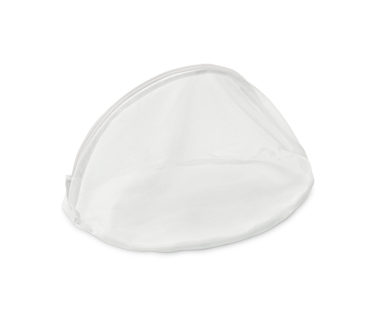 Gros plan d'un filet de lavage blanc.