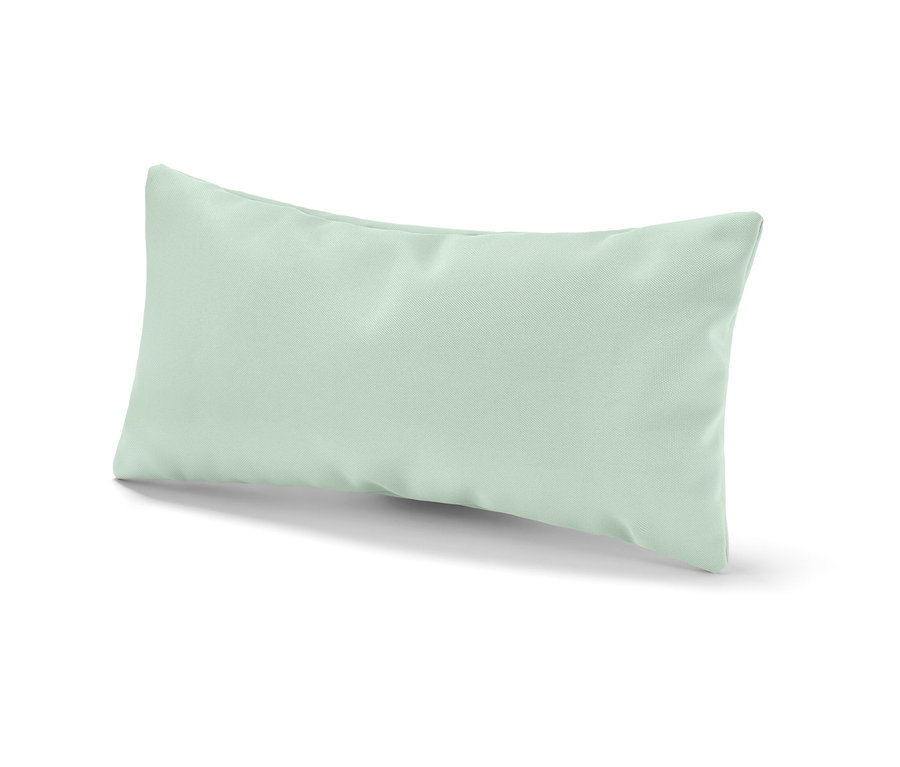 Coussin de baignoire vert clair.