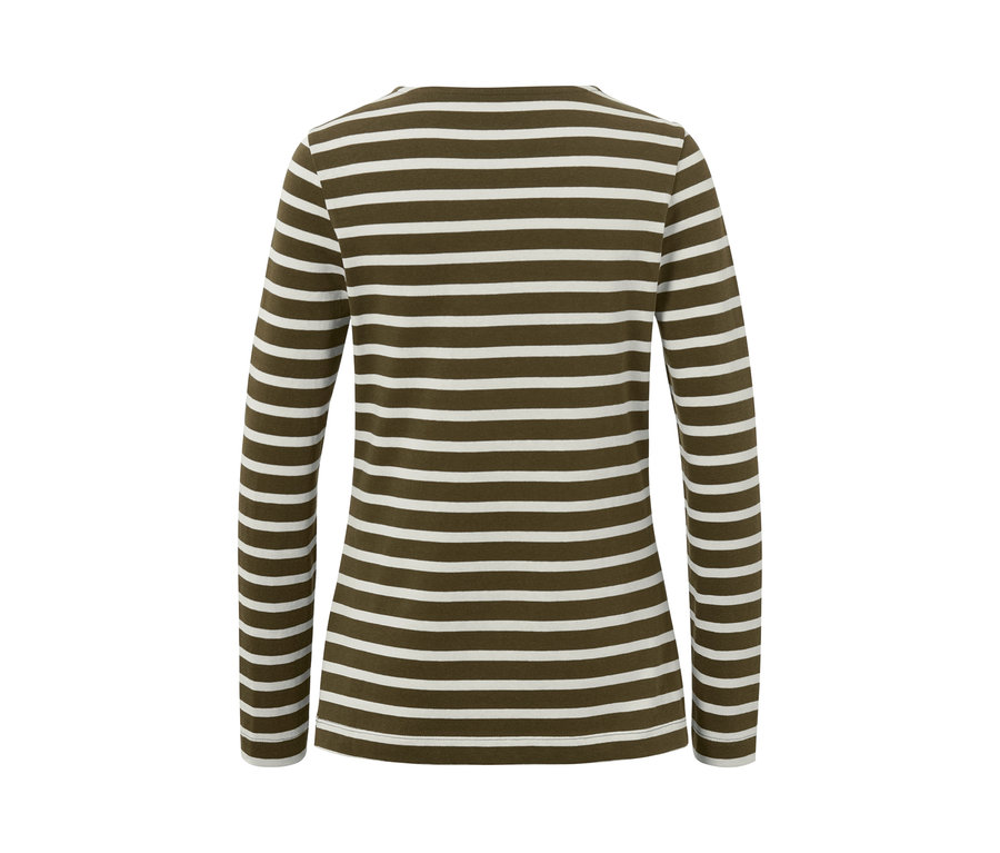 T-shirt manches longues à rayures.