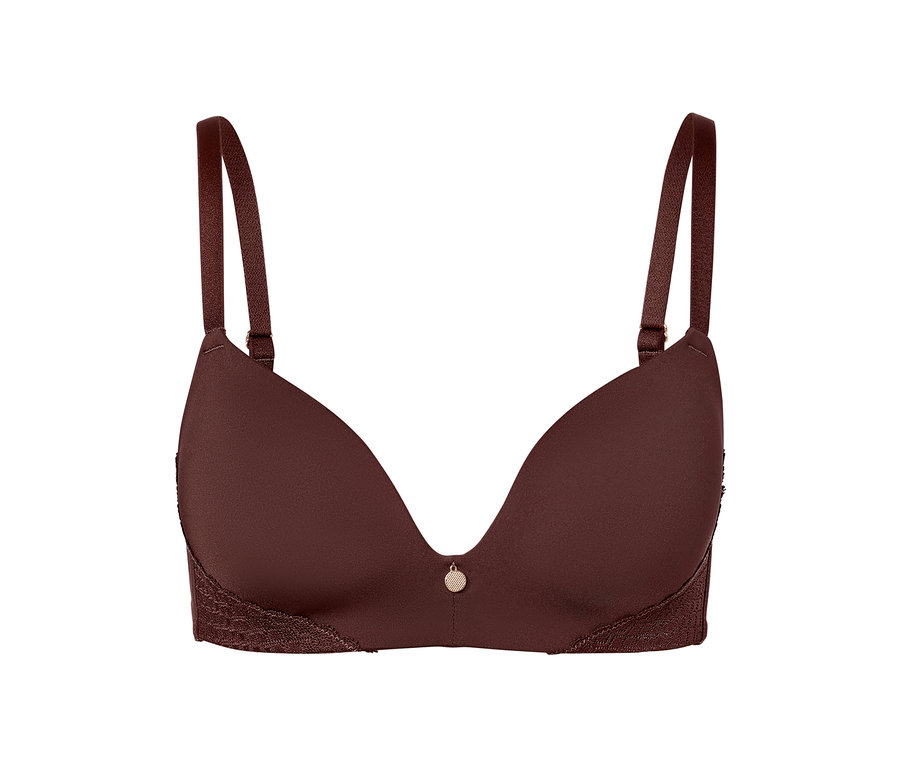 Soutien-gorge à coques souples marron.
