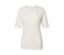 T-shirt demi-manches couleur crème.