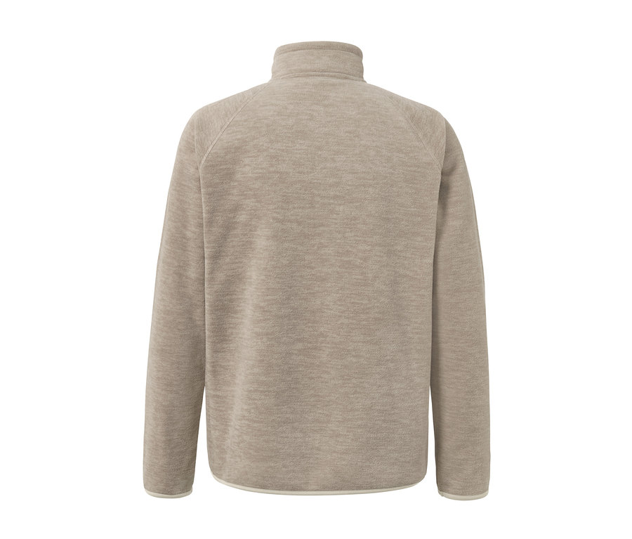 Vue arrière d'un cardigan en polaire.