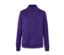 Sweatshirt violet avec col montant.