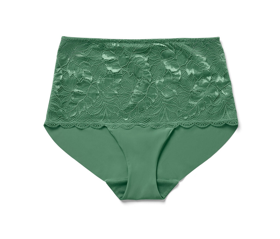 Culotte taille haute « light-shaping », vert.