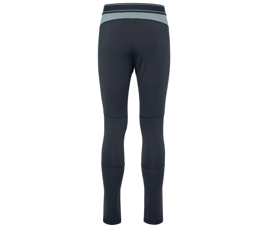 Leggings noirs avec ceinture grise, vue arrière.