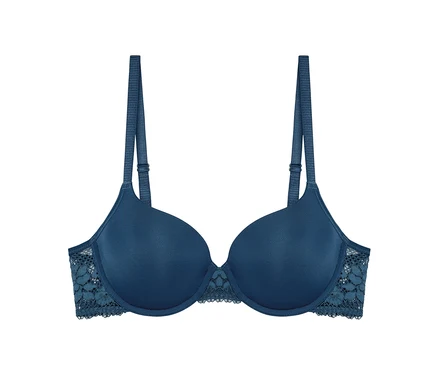 Soutien-gorge « Nina » Passionata bleu avec détails en dentelle.