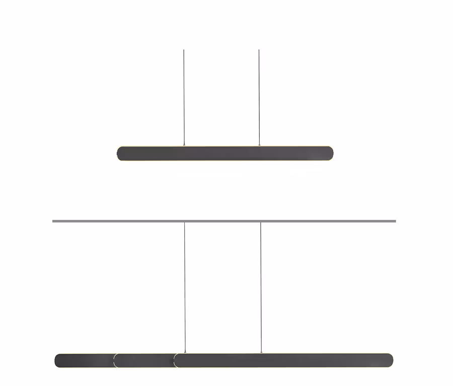 Lampe à suspension LED noire Paul Neuhaus »Adriana Round«.