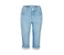 Jeans «
Capri Turn-Up
» Angels bleu clair, coupe étroite.