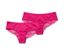 2 slips brésiliens, fuchsia - Fuchsia avec imprimé étoiles sur l’ensemble