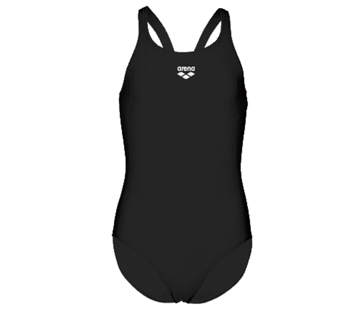 Maillot de bain Arena noir avec bretelles et logo Arena sur le devant.