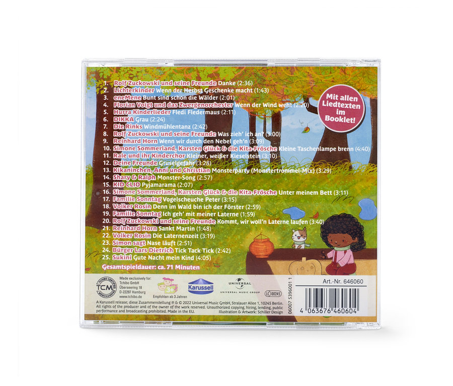Jaquette du CD « Wir feiern den Herbst ! ».