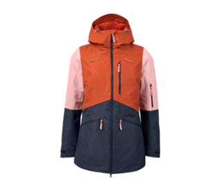 Design grosses rayures orange, rosé et gris bleu