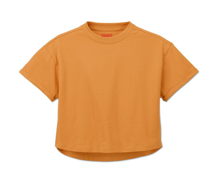 T-shirt court jaune d'un ensemble de 2.