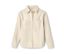 Une veste chemisier NAH/STUDIO écrue en coton non coloré à manches longues et deux poches.