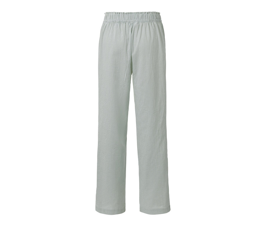 Un pantalon de relaxation tissé à carreaux.