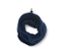 Écharpe-tube en maille polaire bleue.