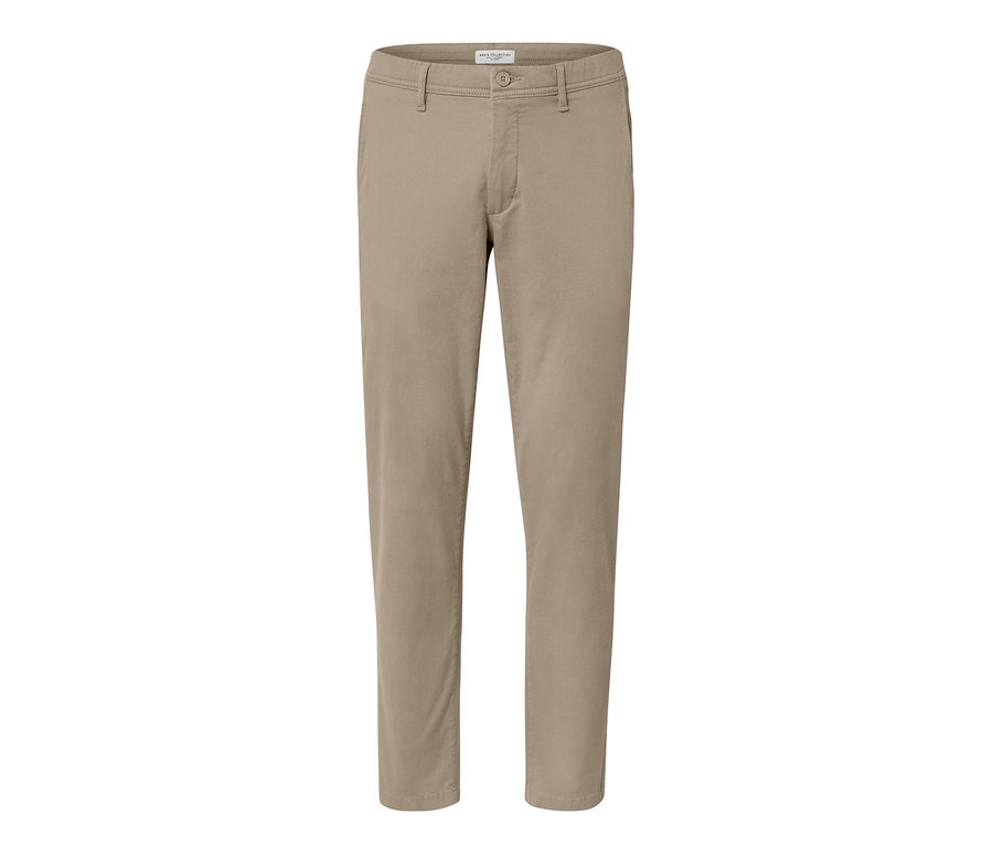 Pantalon chino beige.