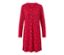 Chemise de nuit, rouge - Rouge à imprimé intégral multicolore