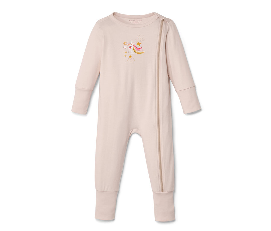Pyjama beige avec motif de licorne, lot de 3.