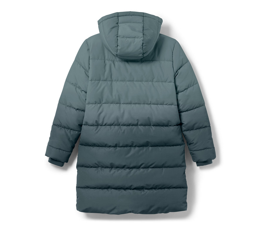 Vue arrière du manteau thermique pour enfant, couleurs dégradées.
