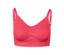 Vue détaillée d'un soutien-gorge de sport Seamless rose vif.
