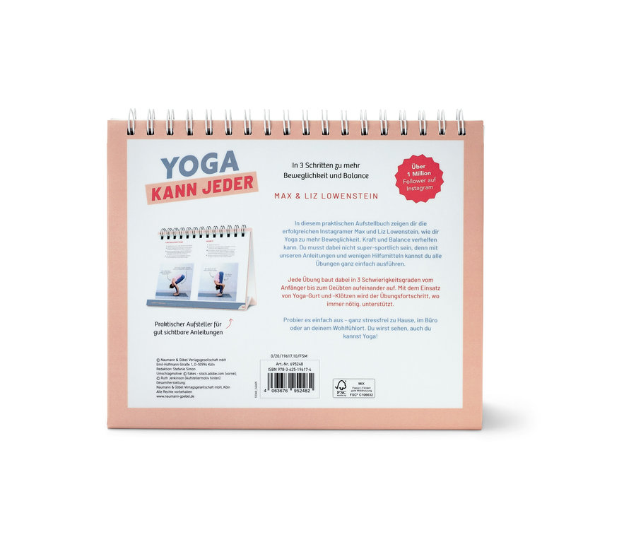 Livre « Yoga kann jeder » (Tout le monde peut faire du yoga, en allemand).