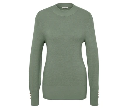 Pull en maille fine, sauge.
