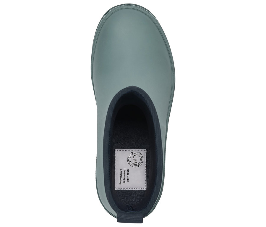 Vue de dessus d'une botte de pluie en néoprène pour enfant.