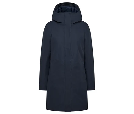 Manteau thermique bleu.
