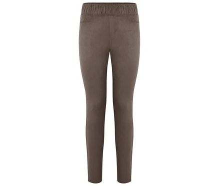 Leggings marron sur fond blanc.