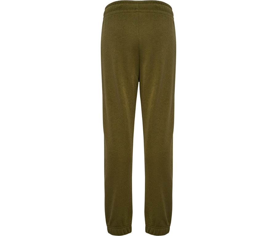 Vue arrière du pantalon régulier HUMMEL HMLJR Base, vert.