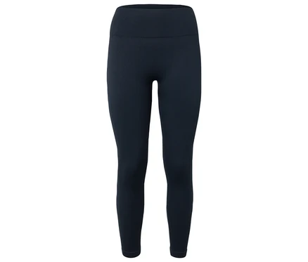 Legging bleu marine à taille haute.