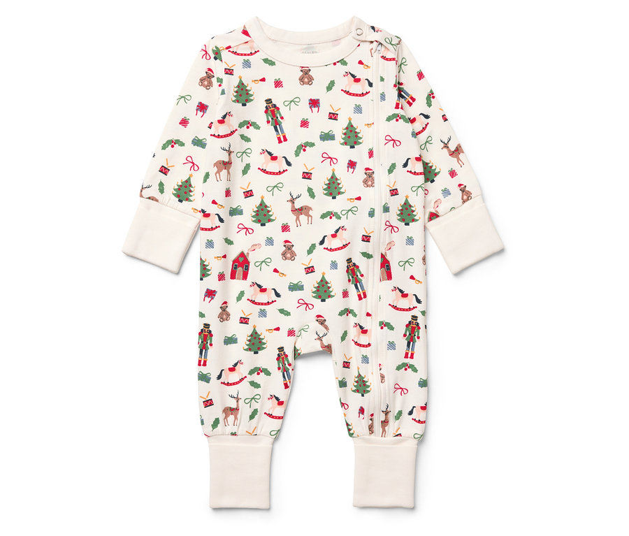 Pyjama de bébé avec motif de Noël.