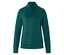 Veste de survêtement verte zippée à col montant.