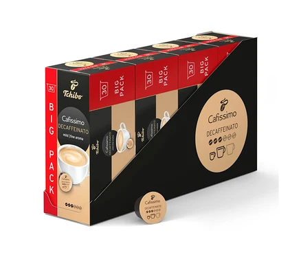 Boîte de capsules de café Cafissimo Decaffeinato – décaféiné – 120 capsules.