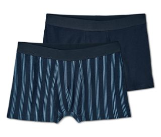 1x bleu foncé, 1x bleu foncé-bleu clair à rayures