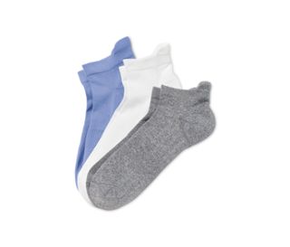 1x violet, 1x blanc, 1x gris clair chiné