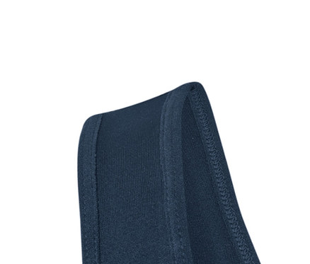 Brassière de sport sans coutures bleue.
