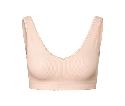 Gros plan d'une brassière sans coutures.