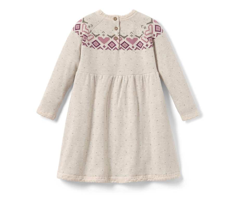 Robe en maille pour enfant avec motif norvégien.