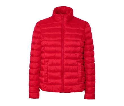 Veste matelassée rouge.